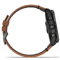 Умные часы Garmin Epix Pro Gen 2 Sapphire 51 мм (карбоново-серый титан/каштановый, с кожаным и силиконовым ремешками) - Изображение №5 — Chaika Market