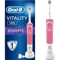 Oral-B Vitality 100 3D White D100.413.1 (розовый)