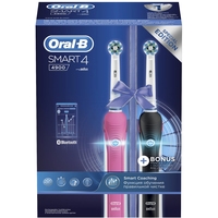 Oral-B Smart 4 4900 (черный+розовый) Image #6