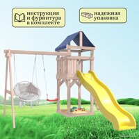 National Tree Company С качелями лодочка IgroWoods ДКНП-10 (не окрашен) Image #7