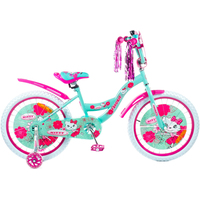 Детский велосипед Favorit Kitty 20 KIT-20GN (розовый/бирюзовый) — Chaika Market
