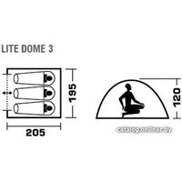 Jungle Camp Lite Dome 3 (зеленый/серый) Image #7