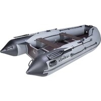 Моторно-гребная лодка Адмирал АМ-360 S серый/черный — Chaika Market