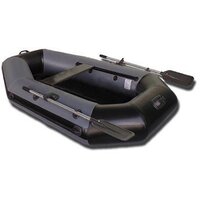 Гребная лодка Vivax К220 с ковриком-сланью (без киля, серый/черный) - Изображение №1 — Chaika Market