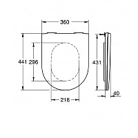 Grohe Essence Ceramic 39577000 (с микролифтом) Image #7