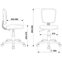 Бюрократ CH-W204NX/STICK-BL (голубой) Image #5