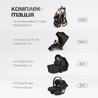 Tomix Walker Lux 3 в 1 / BD101TRIPLLUX (Black/Rose Gold) Image #13