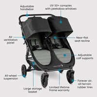 Baby Jogger City Mini GT2 Double (slate) Image #7