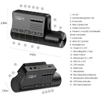 Viofo A139 PRO 2 CH с GPS, WIFI c инфракрасной камерой в салоне  Image #6