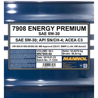 Mannol Energy Premium 5W-30 60л Image #2