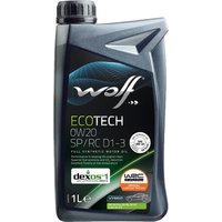 Wolf EcoTech 0W-20 SP/RC D1-3 1л