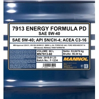 Mannol Energy Formula PD 5W-40 60л Image #2