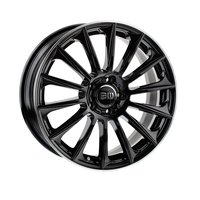 Elite Wheels EW02-WILDBEAUTY 19x8.5" 5x112.0мм DIA 66.5 мм ET 45 мм Black lip polished Elite coating Image #1
