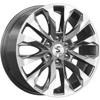 SKAD КР007 20x8" 6x139.7мм DIA 67.1мм ET 38мм Diamond Gloss Graphite Image #1