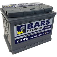 BARS Premium 64 R+ (64 А·ч)