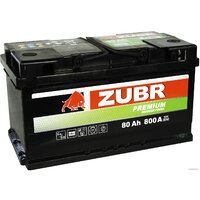 Zubr Premium R+ Турция (80 А·ч)