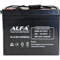 ALFA 12V-80Ah(C20) L+ (80 А·ч) Image #3