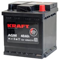 KRAFT AGM R+ 420A (40 А·ч)