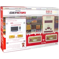 Retro Genesis 8 Bit Wireless HD (2 геймпада, 300 игр) Image #1