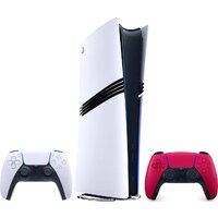 Sony PlayStation 5 Pro (2 геймпада, белый/космический красный) Image #1