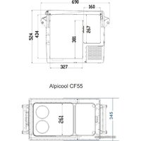 Alpicool CF55 (без адаптера 220В) Image #2