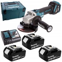 Makita DGA513RT3J (с 3-мя АКБ, кейс)
