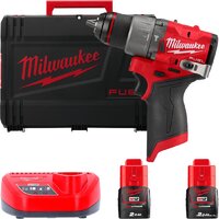 Milwaukee M12 FUEL M12FPD2-202X 4933479868 (с 2-мя АКБ 2 Ач, кейс)