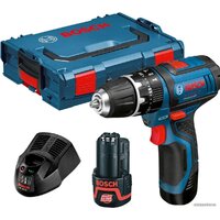 Bosch GSB 12V-15 Professional 06019B6906 (с 2-мя АКБ, кейс)