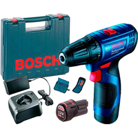 Bosch GSR 120-LI Professional 06019G8002 (с 2-мя АКБ, кейс, оснастка)