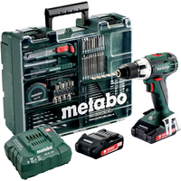 Metabo BS 18 LT Set 602102600 (с 2-мя АКБ, набор инструмента) Image #1