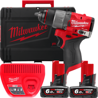 Milwaukee M12 FUEL M12FDD2-602X 4933479875 (с 2-мя АКБ 6 Ач, кейс) Image #1