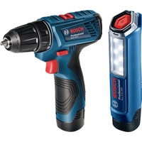 Bosch GSR 120-LI Professional 06019G8004 (с 2-мя АКБ, кейс)