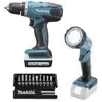 Makita DF347DWLX1 (с 2-мя АКБ, фонарь, кейс)