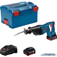 Bosch GSA 18V-LI Professional 060164J00B (с 2-мя АКБ, кейс)