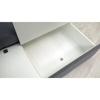 Сириус Лидер-3 с оттоманкой ППУ 260x165 (Eva 22 велюр синий) Image #3
