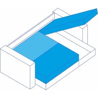 Сириус Лидер-3 с оттоманкой ППУ 260x165 (Eva 22 велюр синий) Image #11