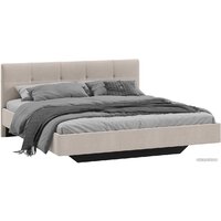 Кровать Трия Элис тип 1 с мягкой обивкой 180x200 (велюр бежевый) — Chaika Market