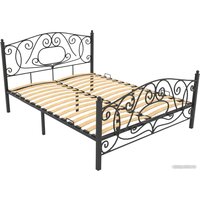 Кровать Князев Мебель Виктория 140x200 ВЯ.140.200.Ч (черный муар) — Chaika Market