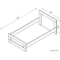 Mio Tesoro Сириус 90x200 2.02.04.170.3 (дуб сонома) Image #3