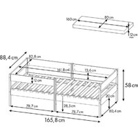Кровать Polini Kids Simple 3435 0002786.9 (белый) - Изображение №10 — Chaika Market