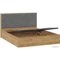 Трия Хилтон универсальная тип 1 с ПМ 160x200 (дуб крафт золотой/велюр серый) Image #3
