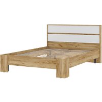 Кровать Стендмебель Хелен КР 02 140x200 (белый/дуб крафт золотой) - Изображение №2 — Chaika Market