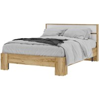 Кровать Стендмебель Хелен КР 02 140x200 (белый/дуб крафт золотой) — Chaika Market