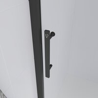 Veconi E1 140x195 E1-B-140-01-C9 (стекло прозрачное/черный матовый) Image #2