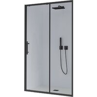 Veconi E1 140x195 E1-B-140-01-C9 (стекло прозрачное/черный матовый)
