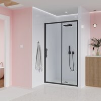 Veconi E1 140x195 E1-B-140-01-C9 (стекло прозрачное/черный матовый) Image #3