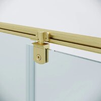 Niagara Nova NG-45-9ASG-A100SG-34 90х100х195 (золото сатин/прозрачное стекло) Image #3