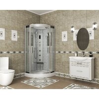 Niagara NG-7715W 90x90x220 (прозрачное стекло)