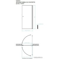MaybahGlass 198x60 MGD-797-5 (прозрачное стекло/хром матовый) Image #8