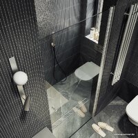 MaybahGlass 198x60 MGD-797-5 (прозрачное стекло/хром матовый) Image #6